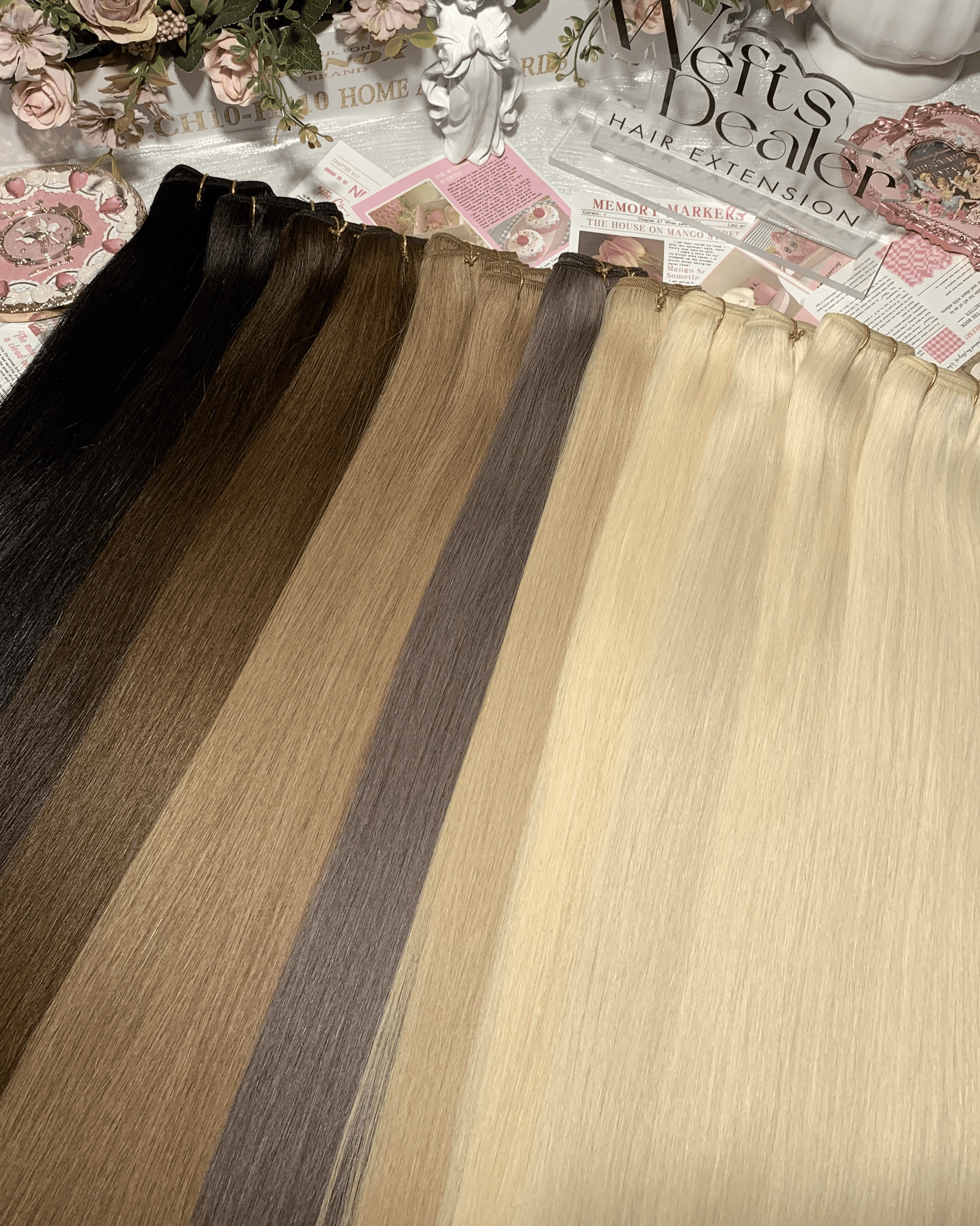 22"-28” Virgin Machine Wefts