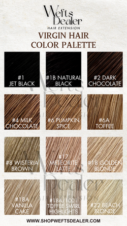 Collection of WeftsDealer VIRGIN HAIR Color Ring(33 Colors) in a gallery layout