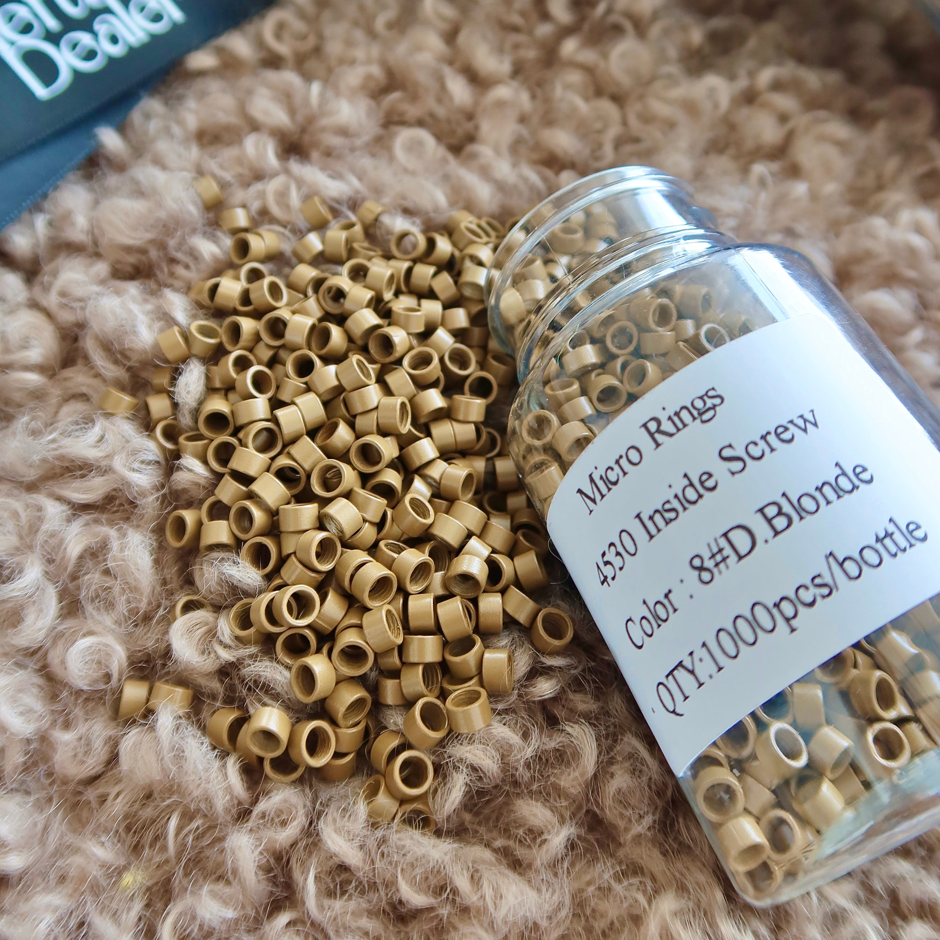 Image of 3mm Non-Slicone Screw Thread Screw Micro Rings 1000PCS