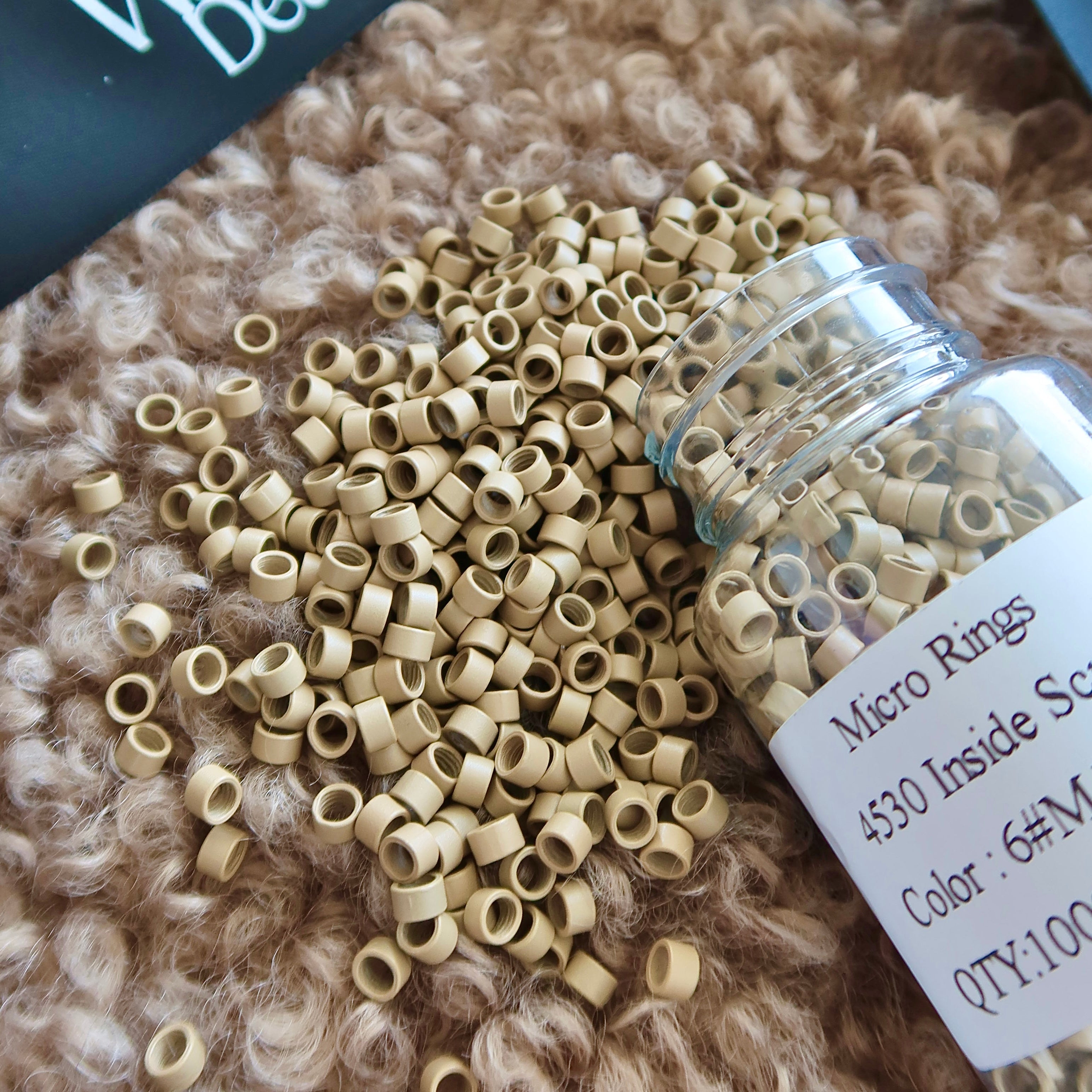 Image of 3mm Non-Slicone Screw Thread Screw Micro Rings 1000PCS