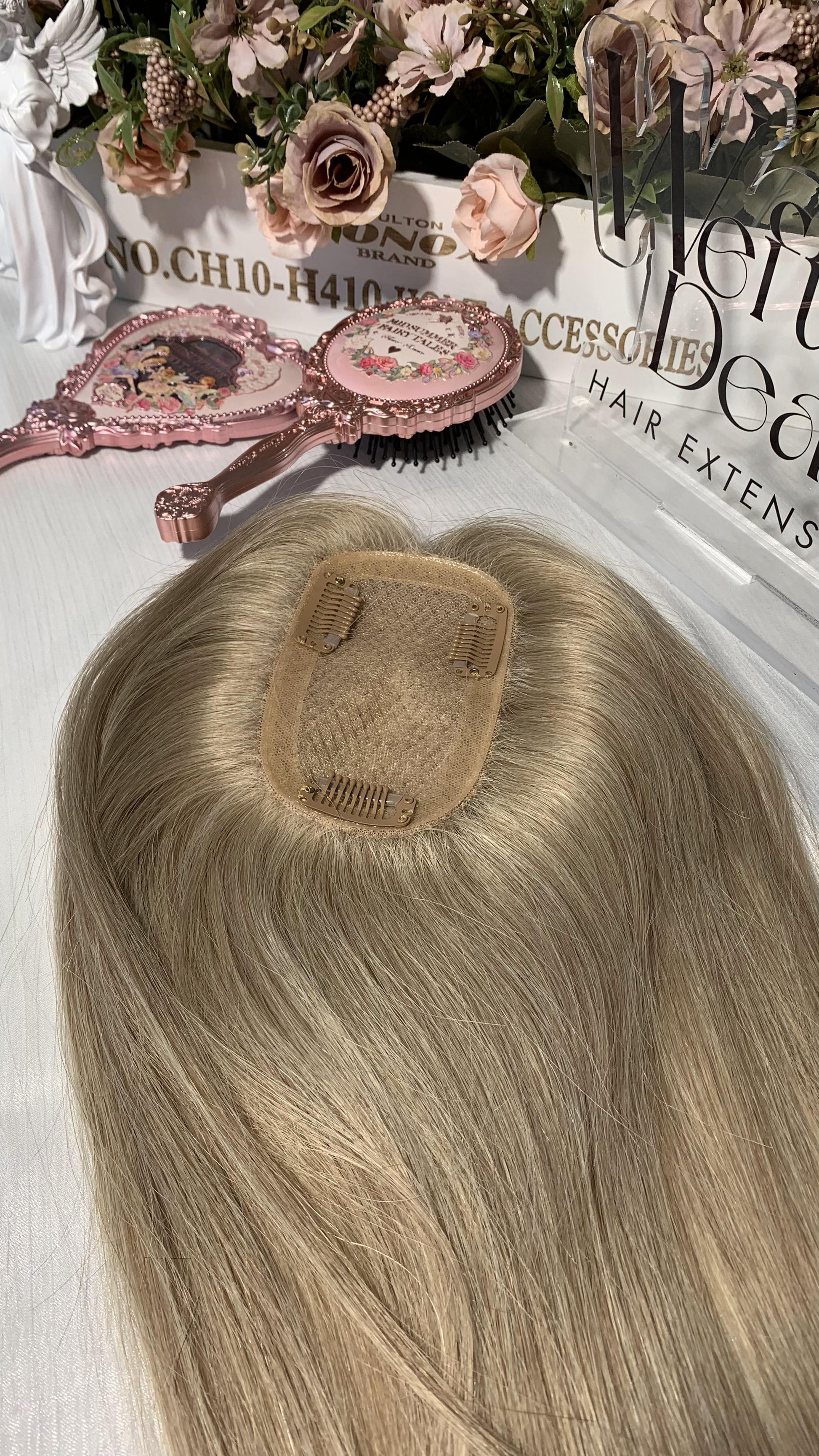 Virgin Hair 3*5" Silk Base Topper-Bohemia Balayage