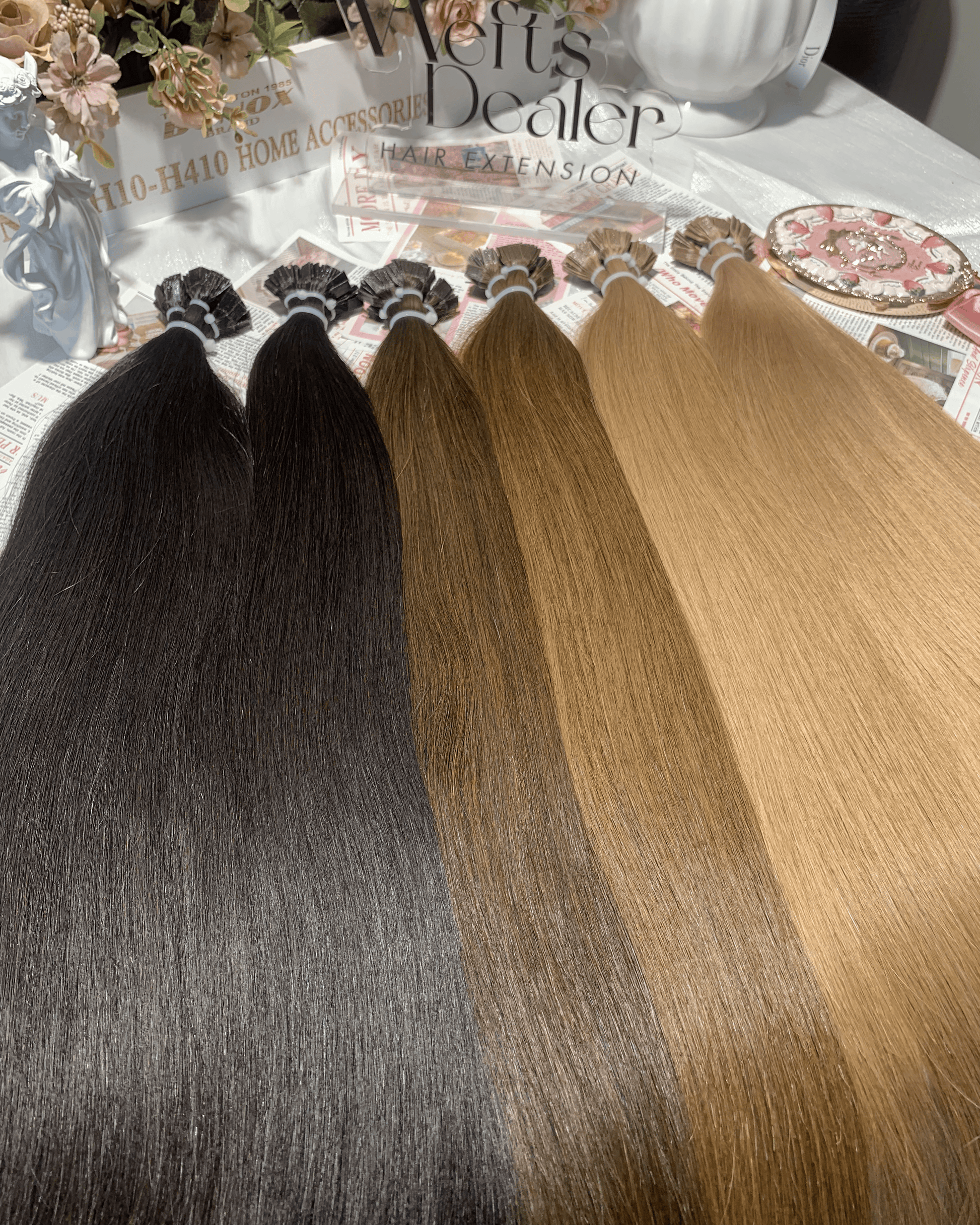 14"-20” Virgin Flat Tips