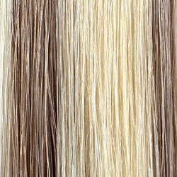 Collection of Virgin-Handtied Weft Extensions(26"-28") in a gallery layout