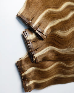 Collection of Remy-Invisible Clip Ins(18"-20") in a gallery layout